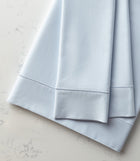 Soprano Sateen Flat Sheet-Flat Sheet-Peacock Alley-Twin/Twin XL-White-Hamptons Blue
