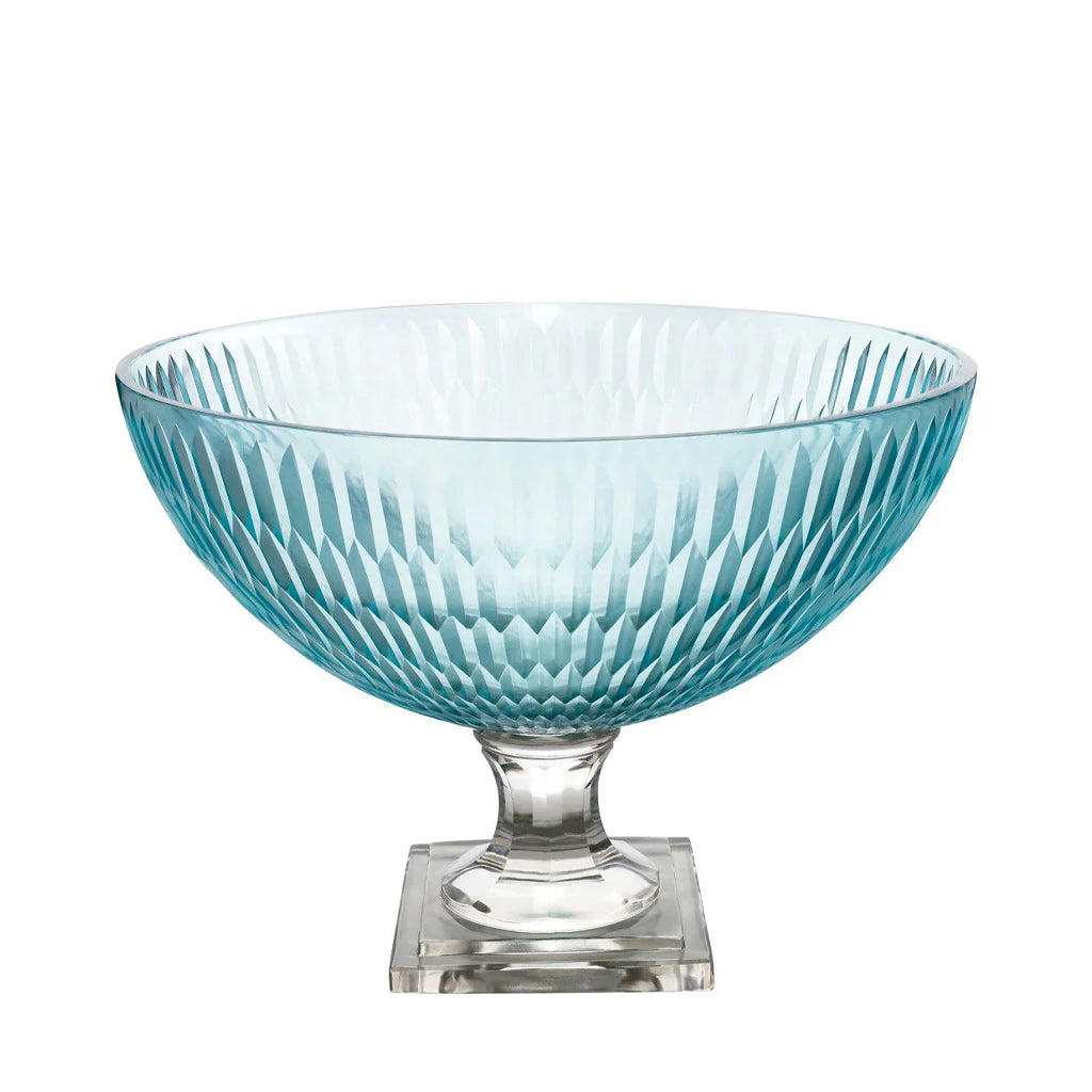 York Collection, Footed Bowl, Pale Blue