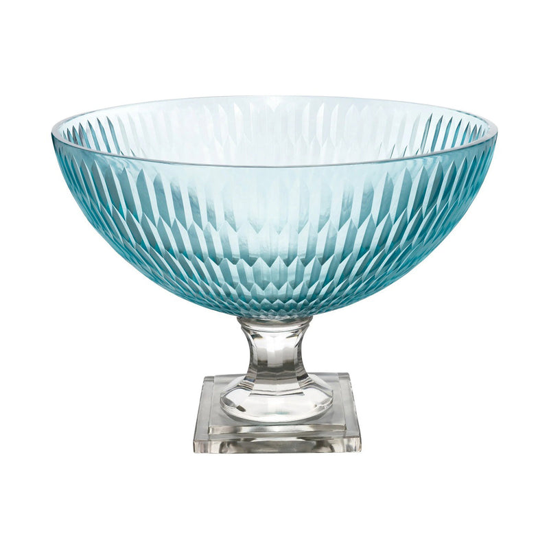 York Collection, Footed Bowl, Pale Blue