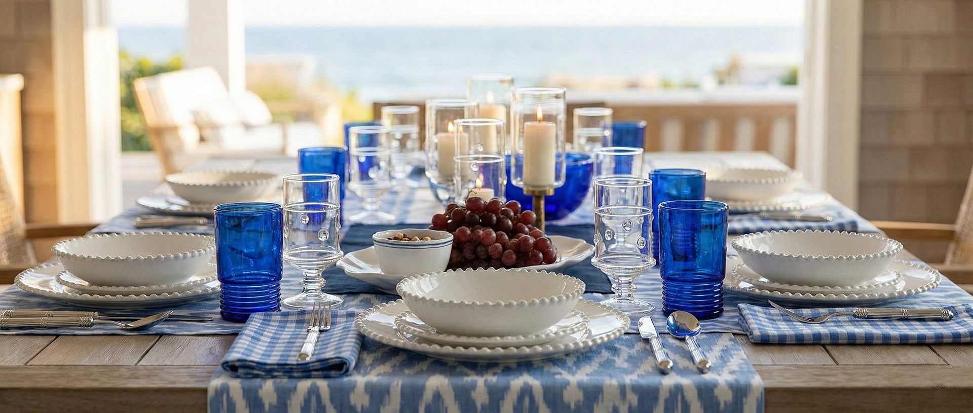 Blue and White Tableware