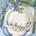 Lilibeth Linen White & Blue Placemat - Set of 4