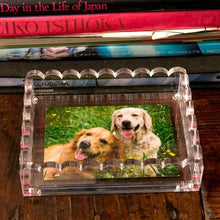 Clear Acrylic Scallop Photo Tray