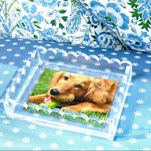 Clear Acrylic Scallop Photo Tray