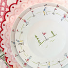 Golf Dessert Plates - Set of 4