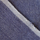 Close-up of denim fabric with a visible seam