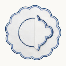 Lilibeth White & Blue Napkin - Set of 4
