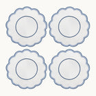 Lilibeth Linen White & Blue Placemat - Set of 4