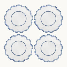 Lilibeth Linen White & Blue Placemat - Set of 4