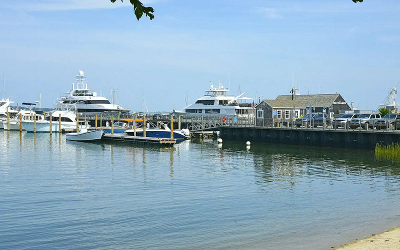 Sag Harbor historic harbor scene