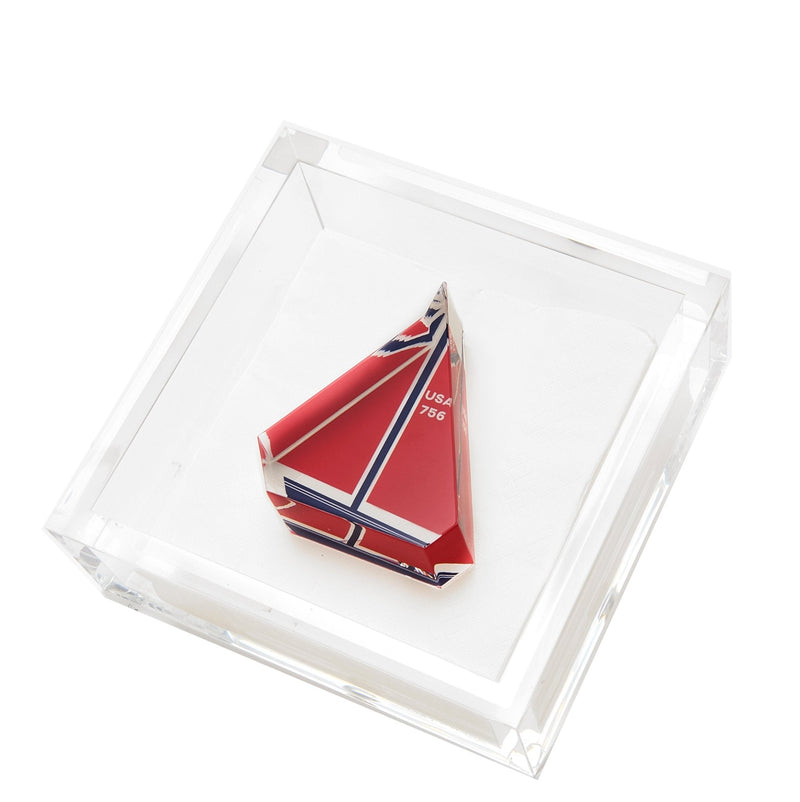 Sailboat Acrylic Cocktail Napkin Holder