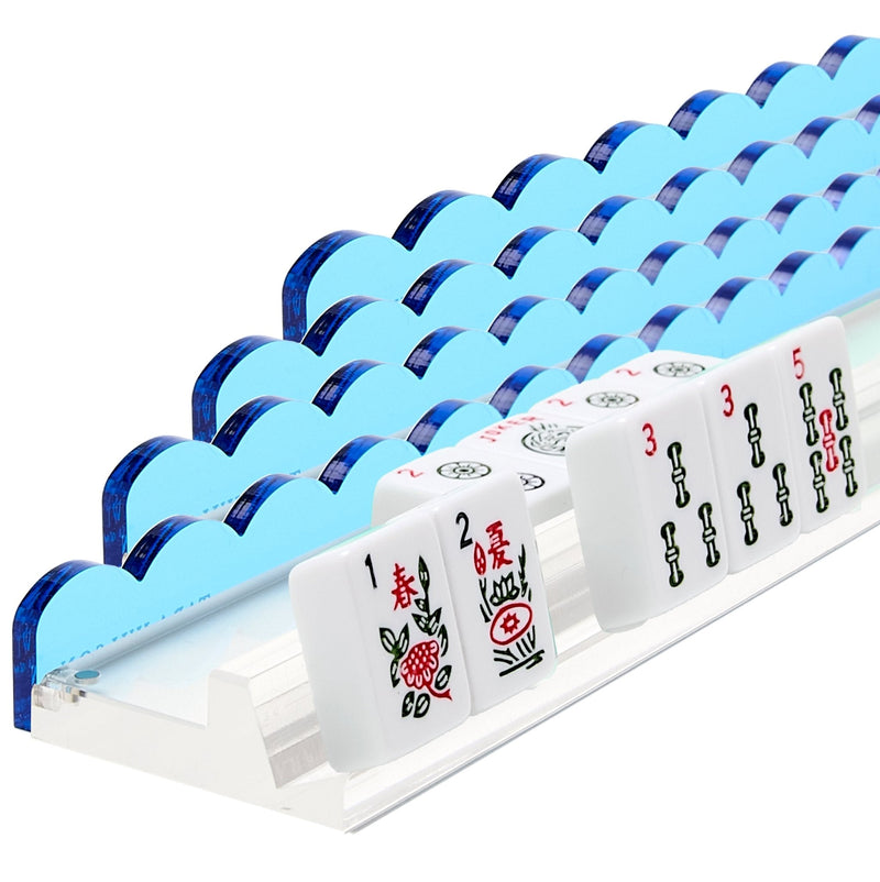 Sapphire Blue Acrylic Mahjong Racks