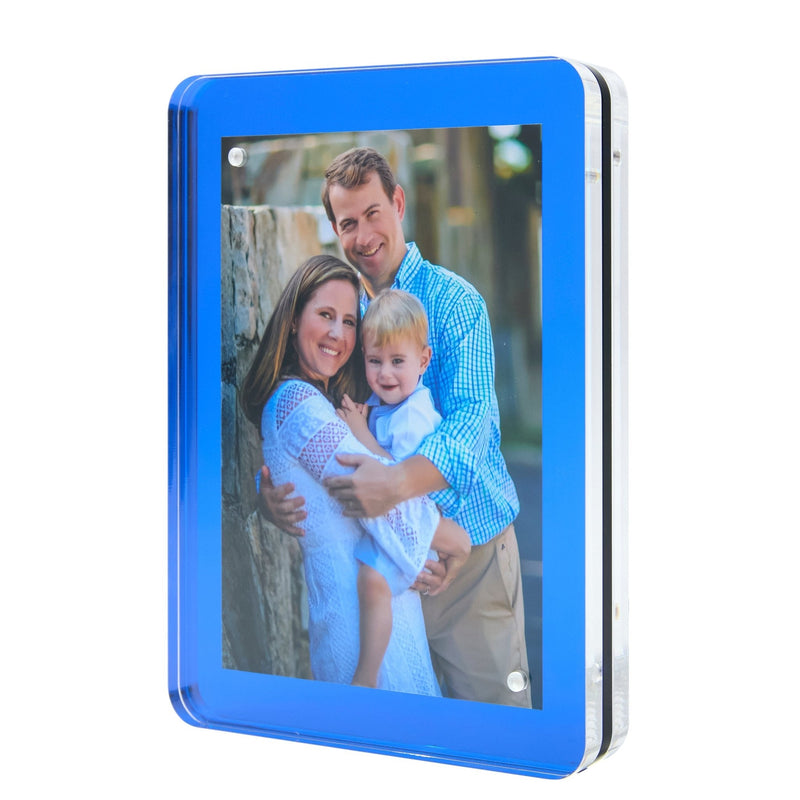 Sea Glass Blue Acrylic 5" x 7" Flip Frame