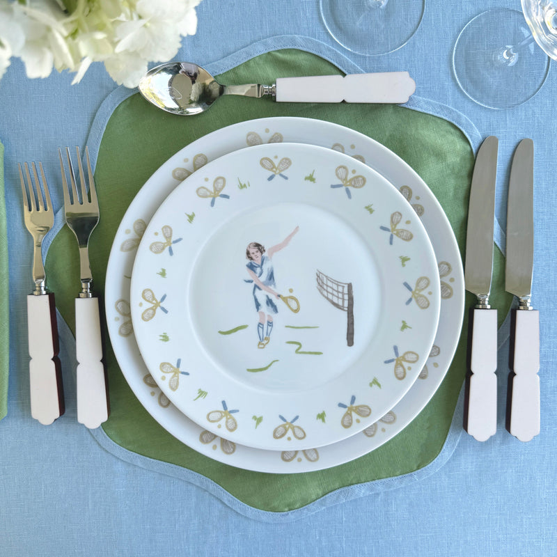 Tennis Lady Dinner Plate - Set of 4