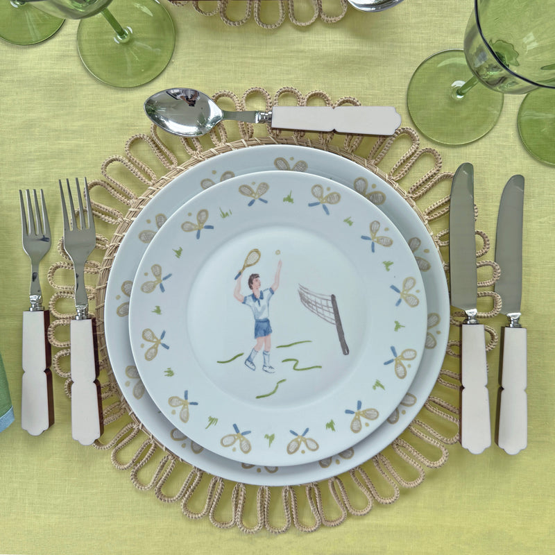 Tennis Gentleman Dinner Plate - Set of 4