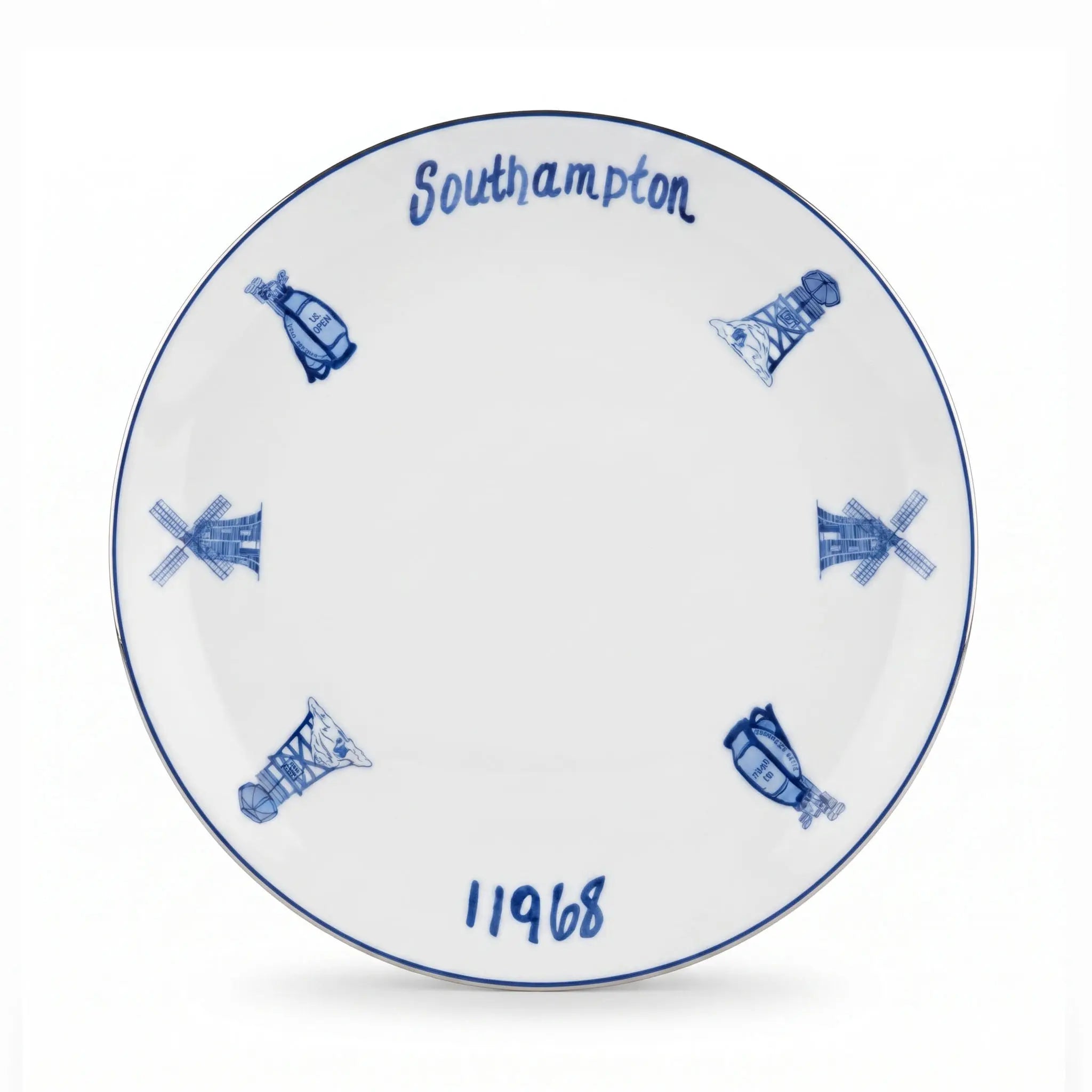 One (1) Hamptons Town Dinner Plate