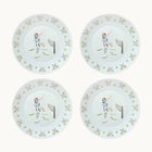 Tennis Lady Dinner Plate - Set of 4