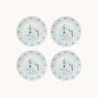 Tennis Gentleman Dessert Plate - Set of 4