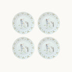 Tennis Lady Dessert Plate - Set of 4