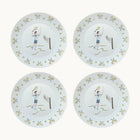 Tennis Gentleman Dinner Plate - Set of 4