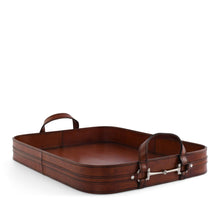 Premium Genuine Leather Bit Serving Tray