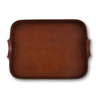 Premium Genuine Leather Bit Serving Tray