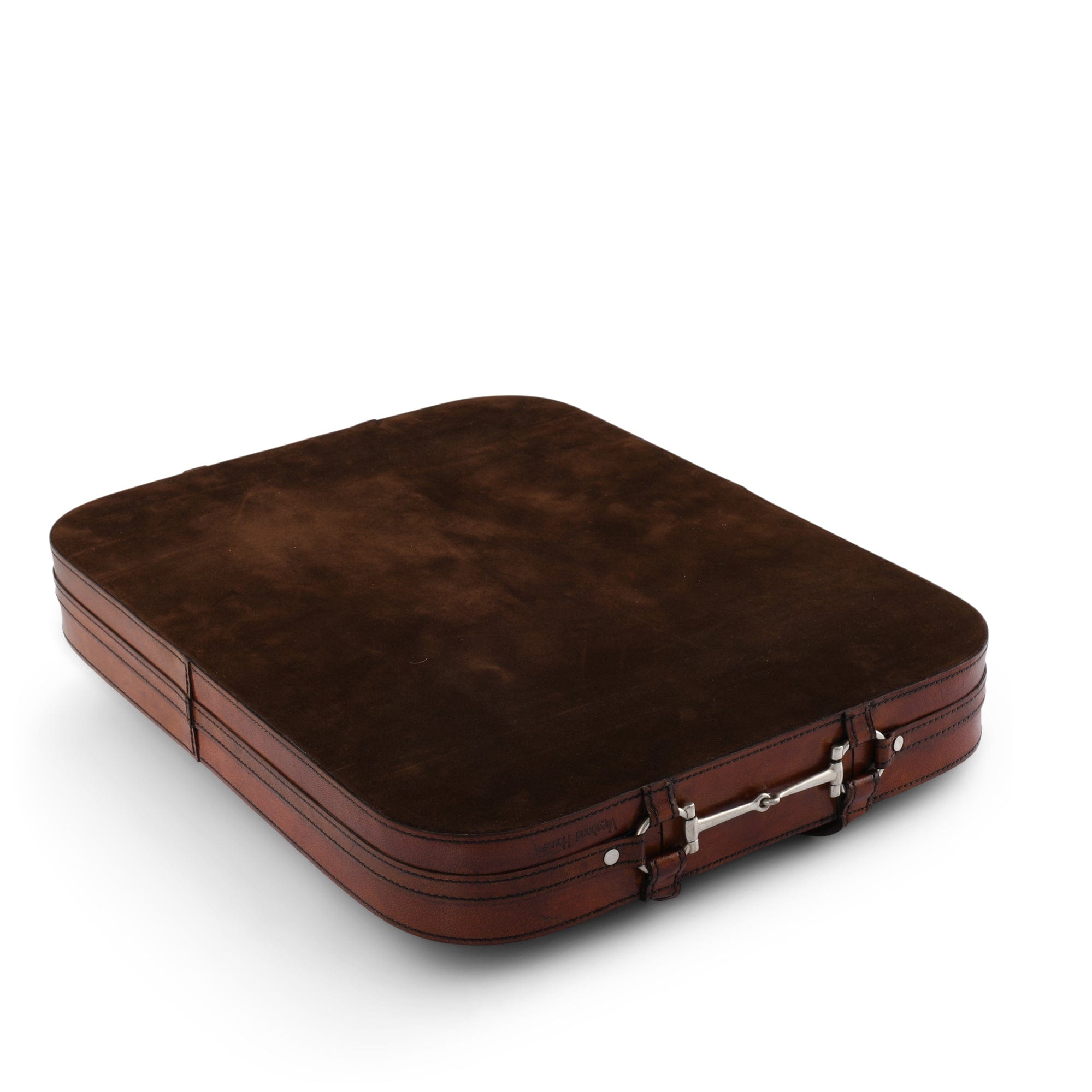 Premium Genuine Leather Bit Serving Tray