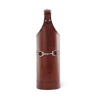 Premium Genuine Leather Bit Single Wine Bottle Carrier