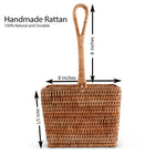 Hand Woven Rattan Wicker Flatware Caddy