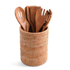 Hand Woven Wicker Rattan Utensils Holder