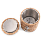 Anchor Hand Woven Wicker Rattan Lidded Ice Bucket